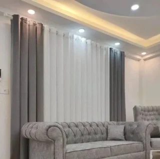 عرض سه متر پرده کامل آماده