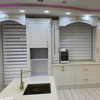 پرده زبرا کوتاه و بلند